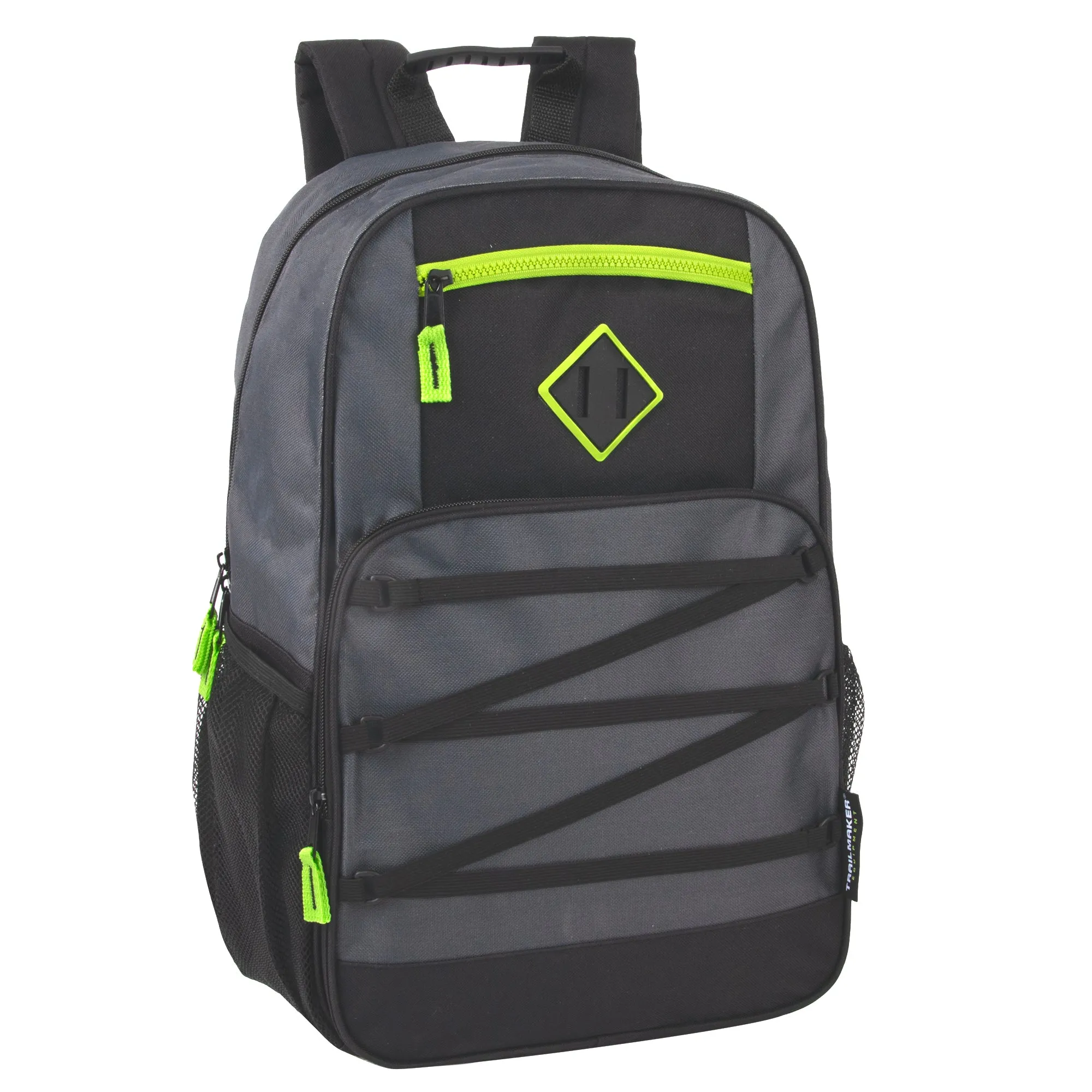 19 Inch Double Zippered Bungee Backpacks With Laptop Section - Boys