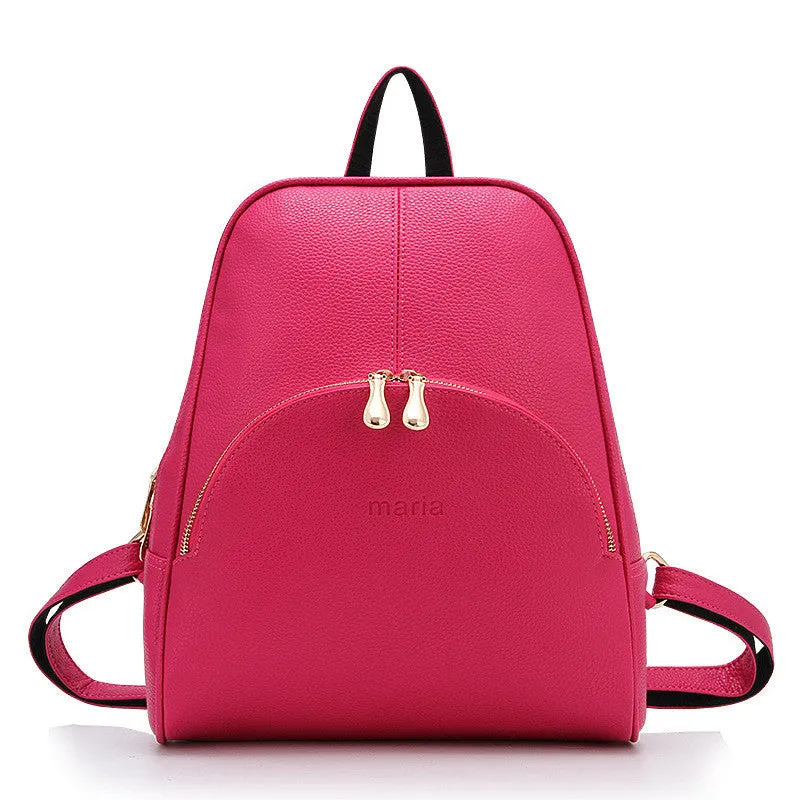 2015 New Casual Women Backpack Female PU Leather Women's Backpacks Bagpack Bags Travel Bag back pack Free Shipping