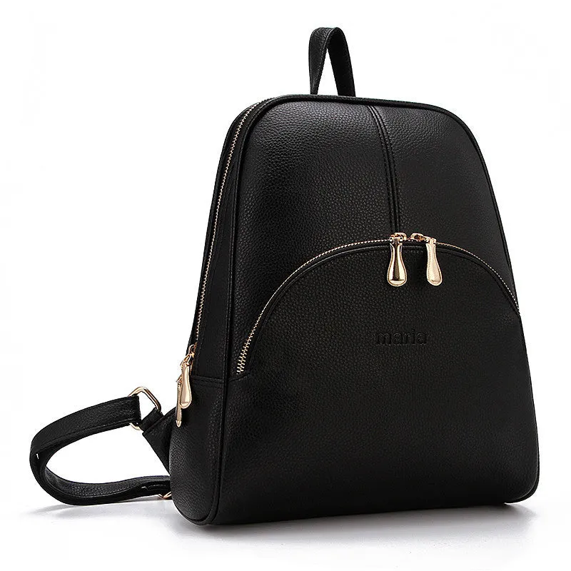 2015 New Casual Women Backpack Female PU Leather Women's Backpacks Bagpack Bags Travel Bag back pack Free Shipping