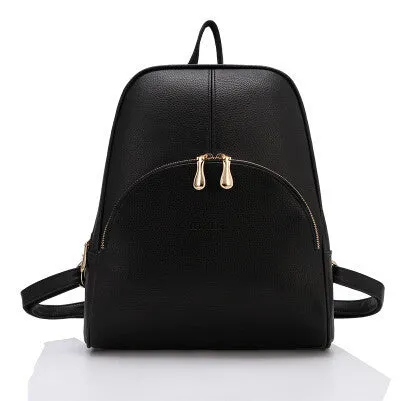 2015 New Casual Women Backpack Female PU Leather Women's Backpacks Bagpack Bags Travel Bag back pack Free Shipping