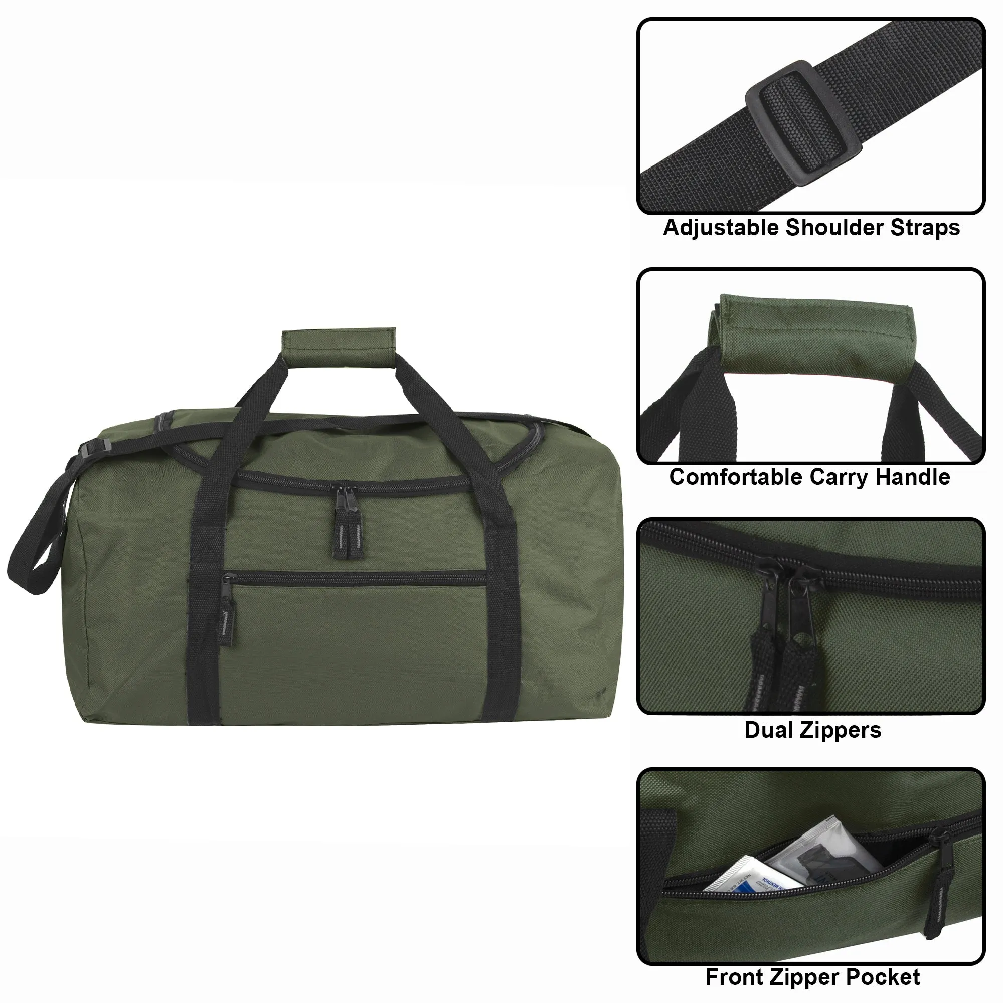 50cm Duffel Bag 39L Capacity - Green