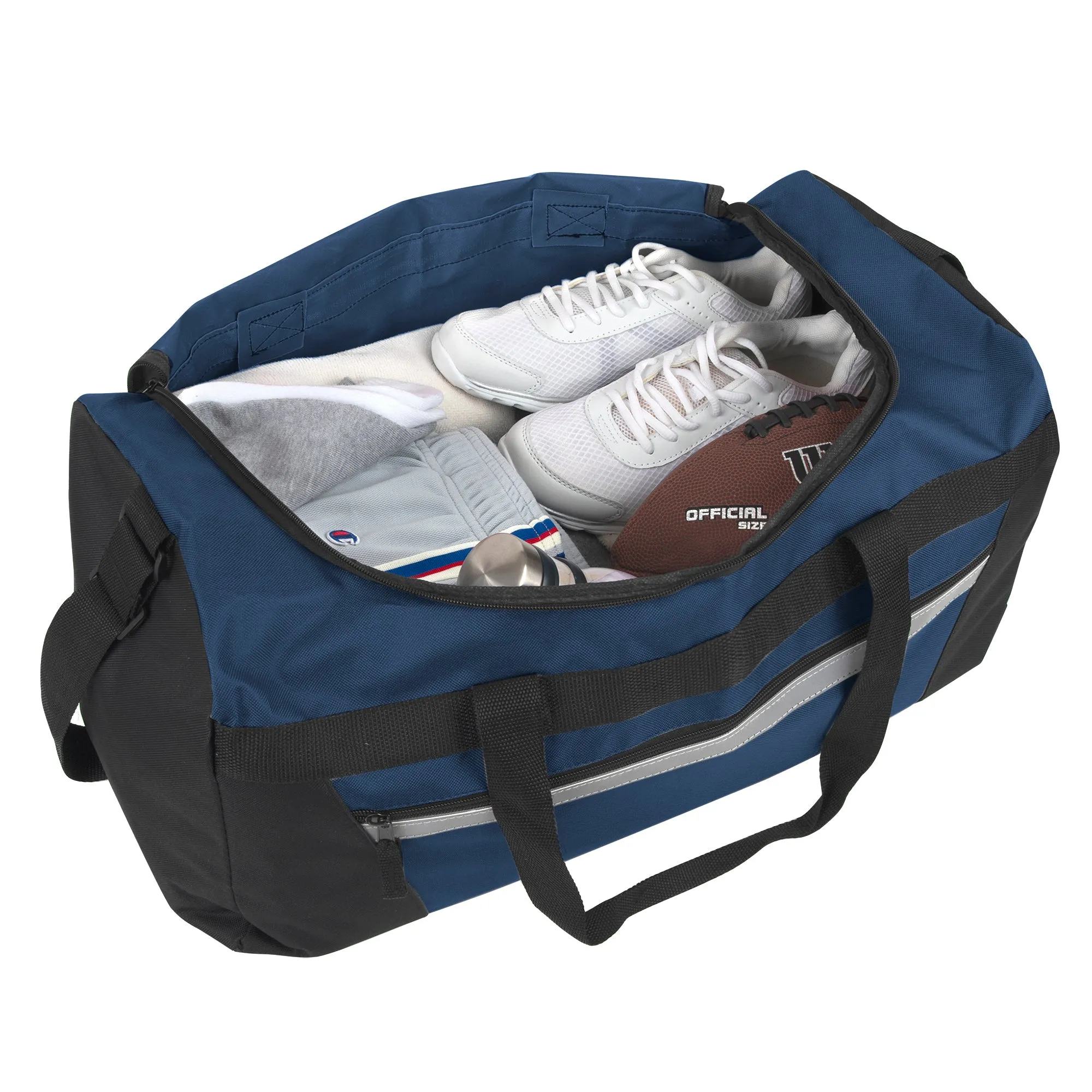 56cm Duffel Bag Large 43L Capacity - Navy Blue