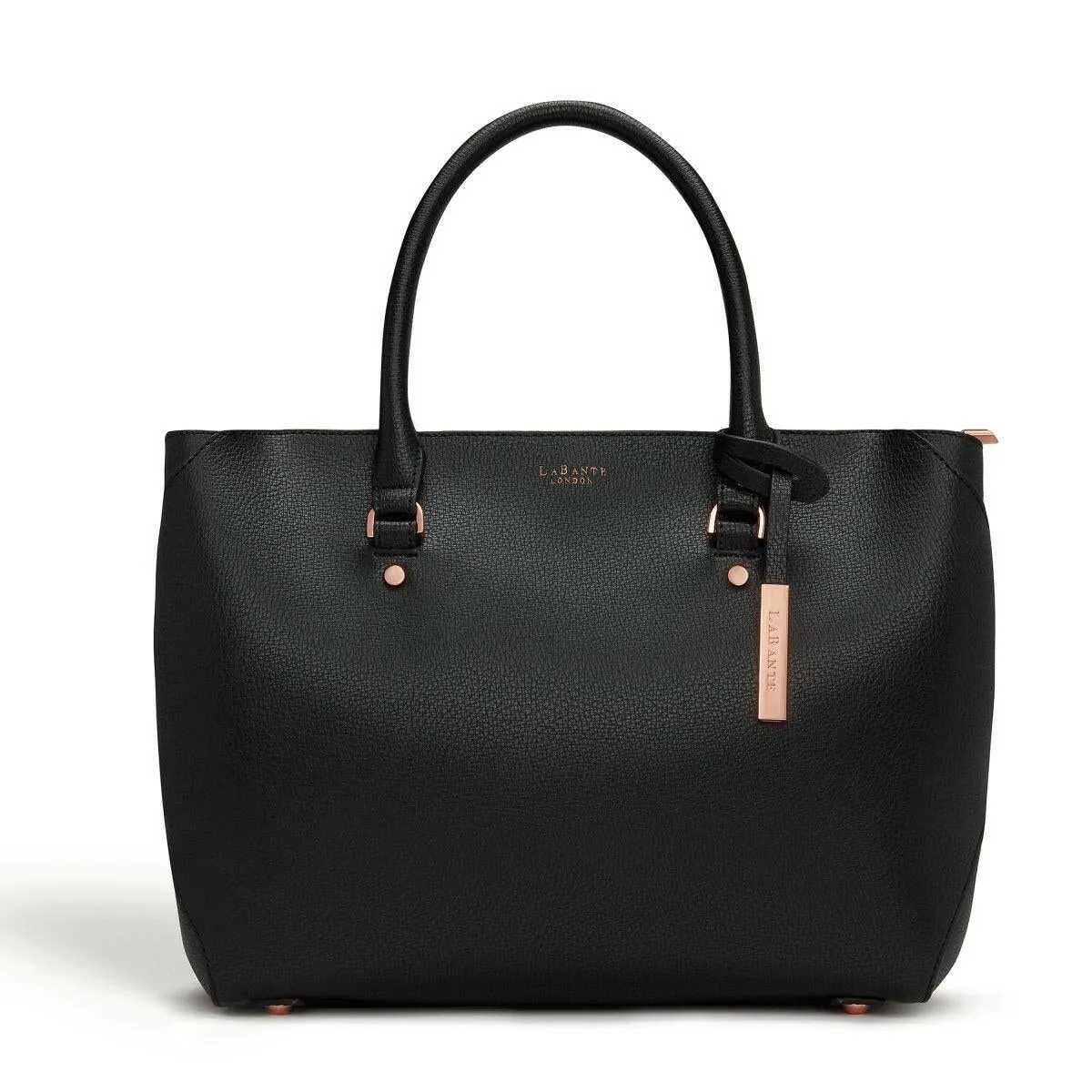 Black - Sophie Vegan Leather Tote Bag