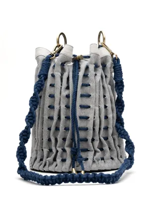 Bucket Bag Canva Large Blue