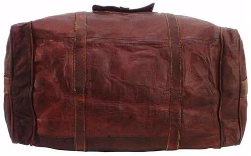 Classy Designs Leather Travel Bag Holdall Duffel Flight Cabin Bag Overnight duffel Weekend Bag