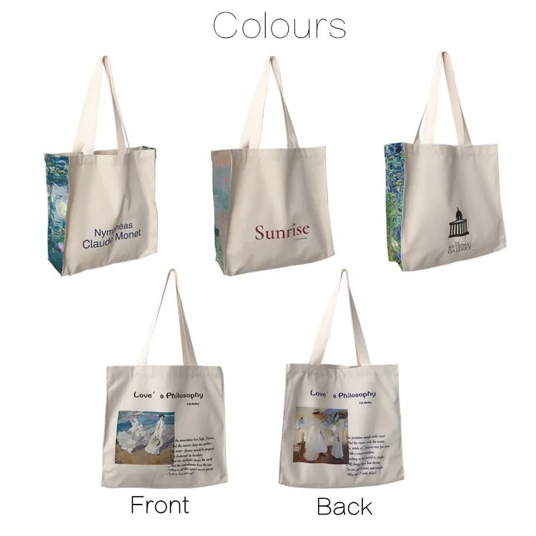 Claude monet Aesthetic tote bags