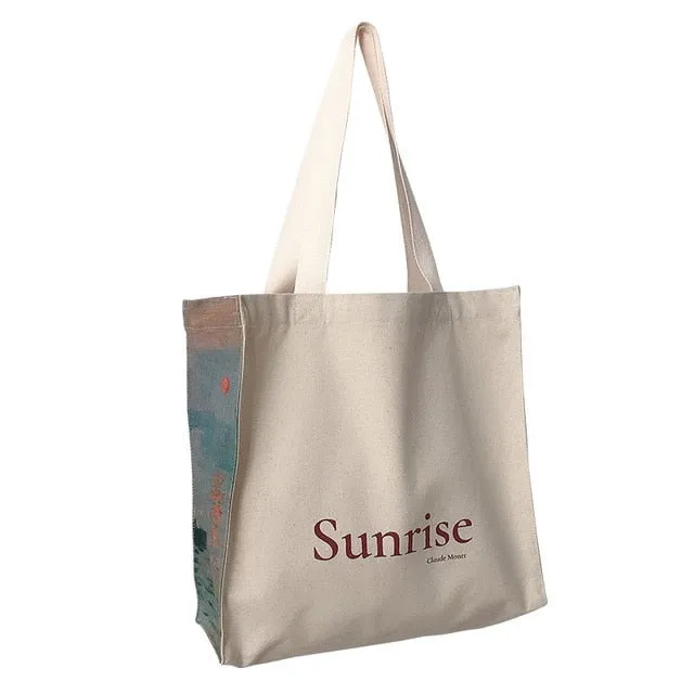 Claude monet Aesthetic tote bags