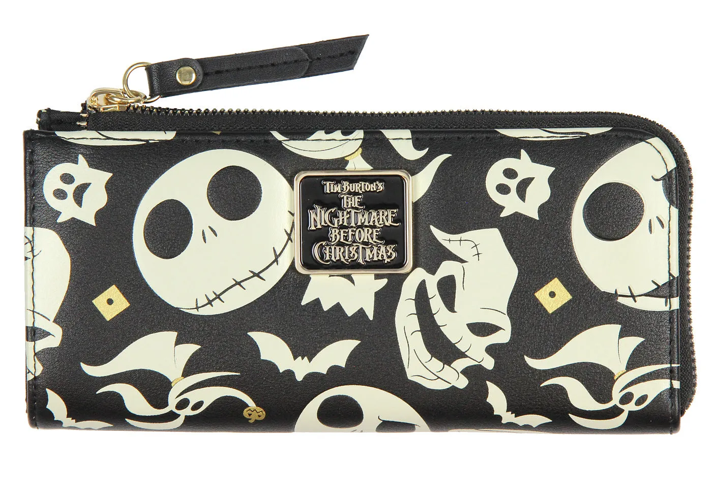 Disney Nightmare Before Christmas Jack Skellington Zero Oogie Boogie Zip Wallet