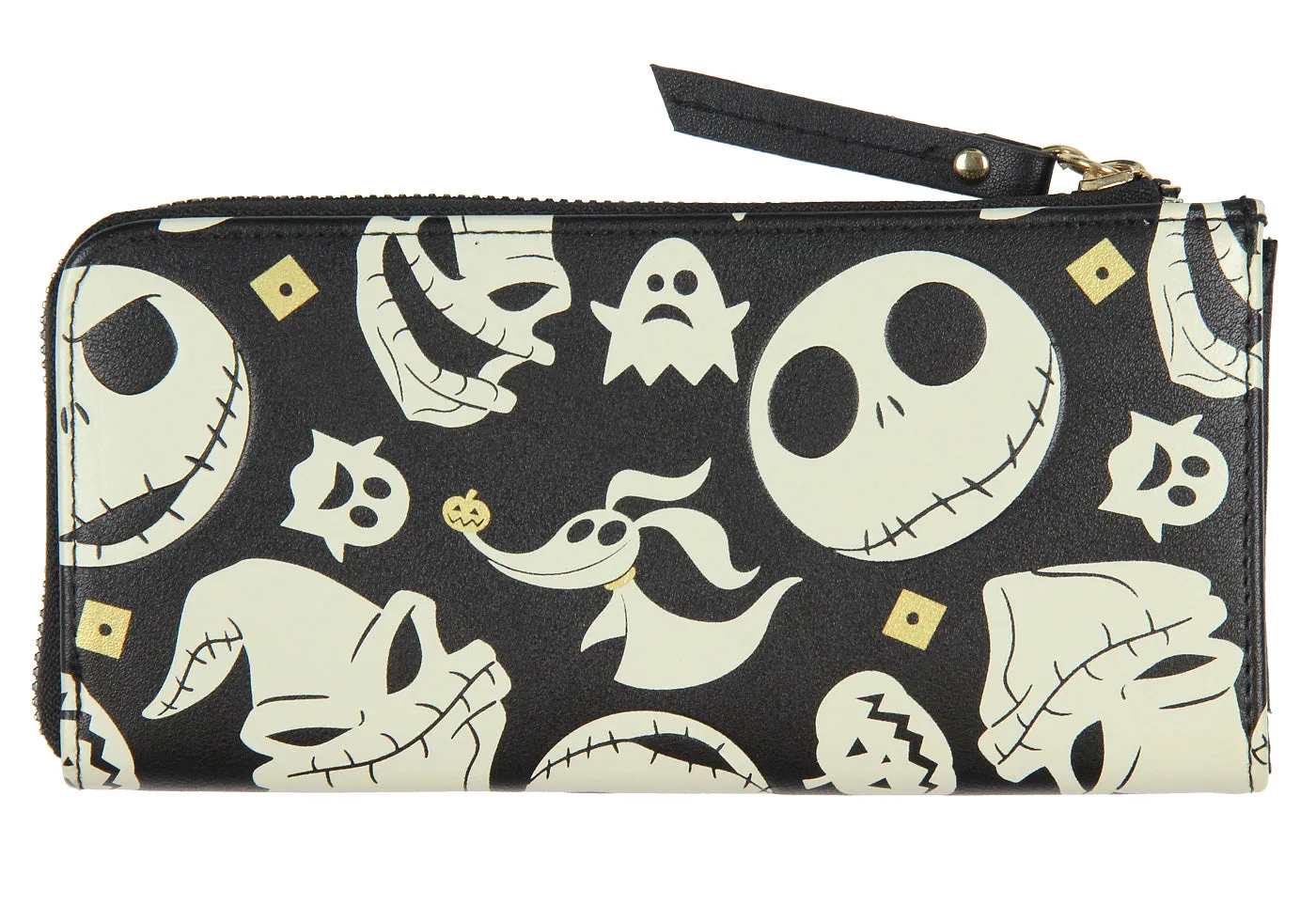 Disney Nightmare Before Christmas Jack Skellington Zero Oogie Boogie Zip Wallet