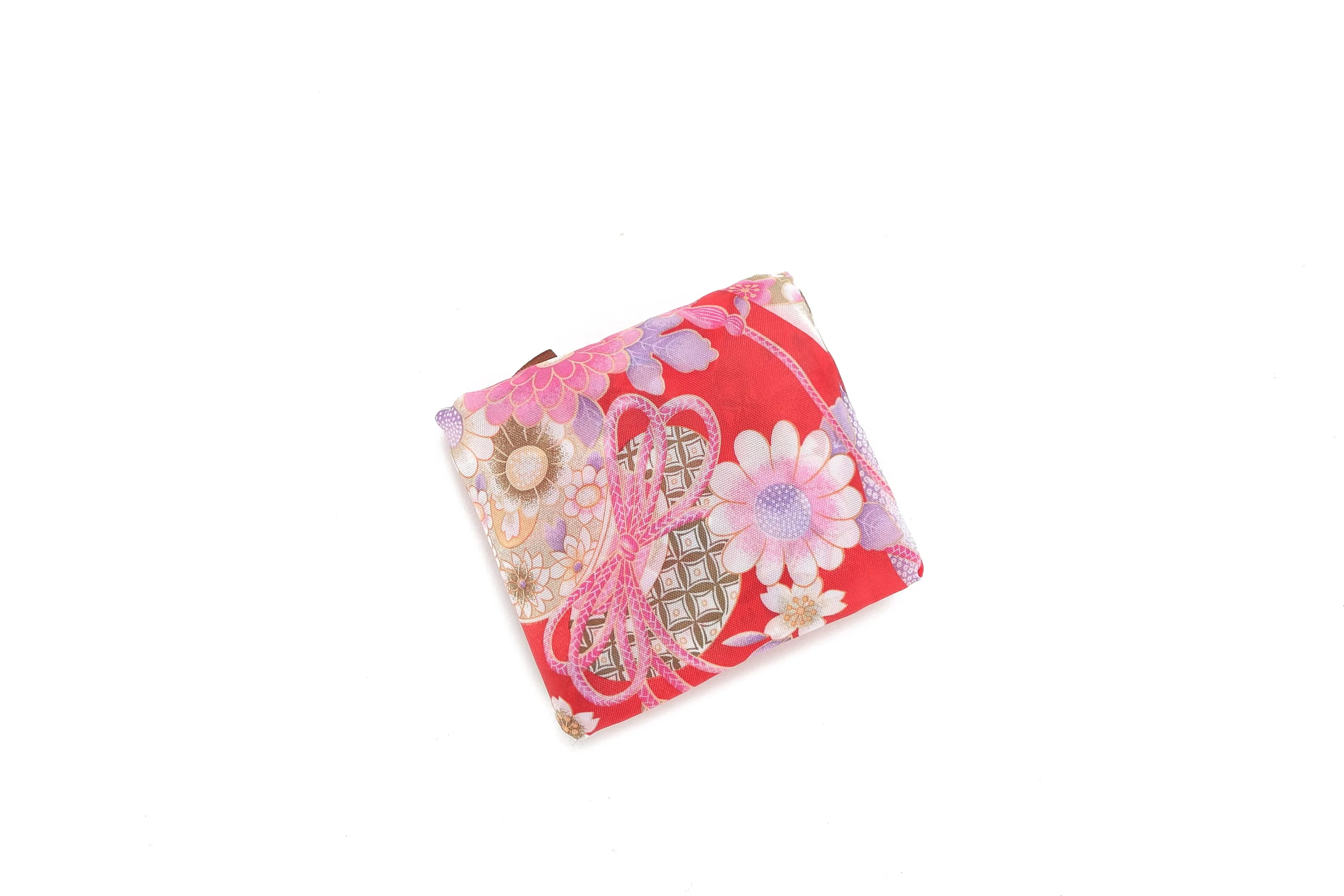 Foldable Bag Joy Asian Flower Red