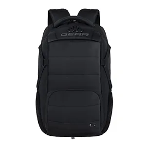 Gear Aspire Water-Resistant Laptop Backpack - Medium 30L for Men and Women, Black