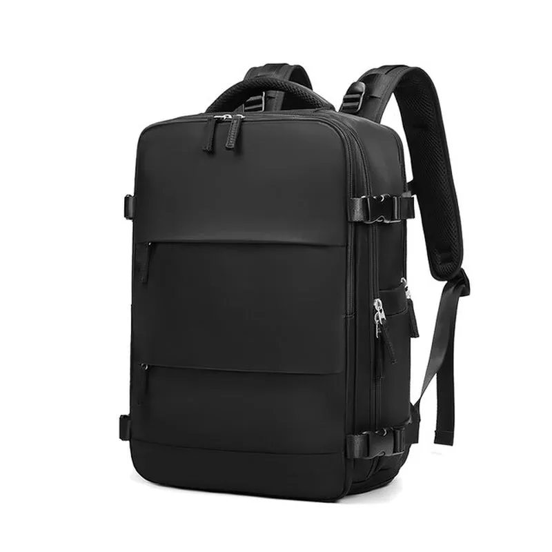 High-Quality Waterproof Nylon Laptop Backpack with USB Charging, Large Capacity for Travel - 15.6 Inch