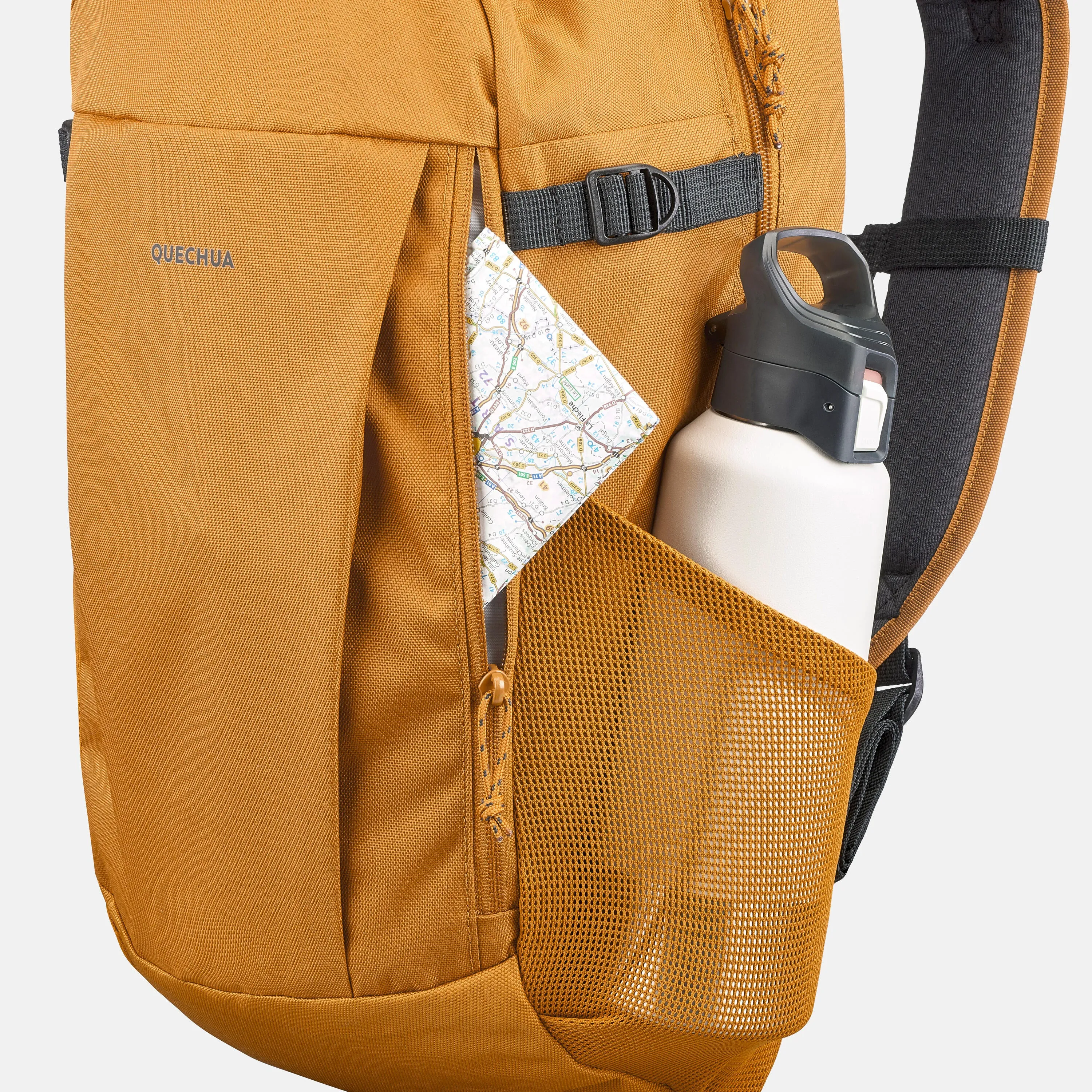 Hiking backpack Quechua NH100 Arpenaz, 20 liters, yellow