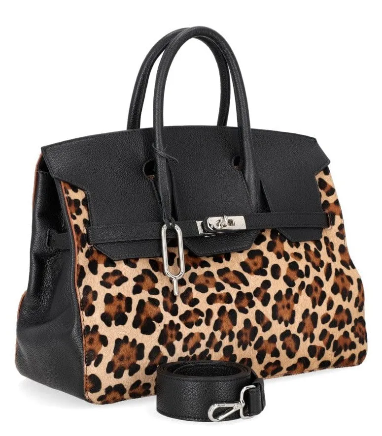 Jake Large Satchel Animal Print