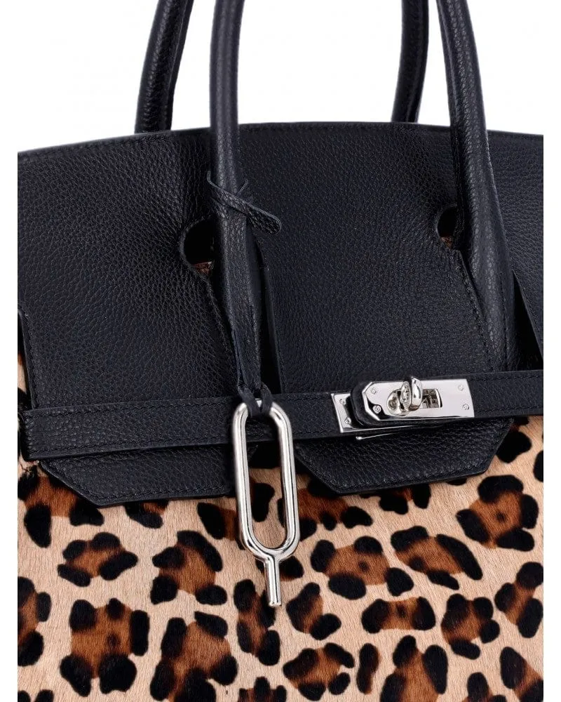 Jake Large Satchel Animal Print