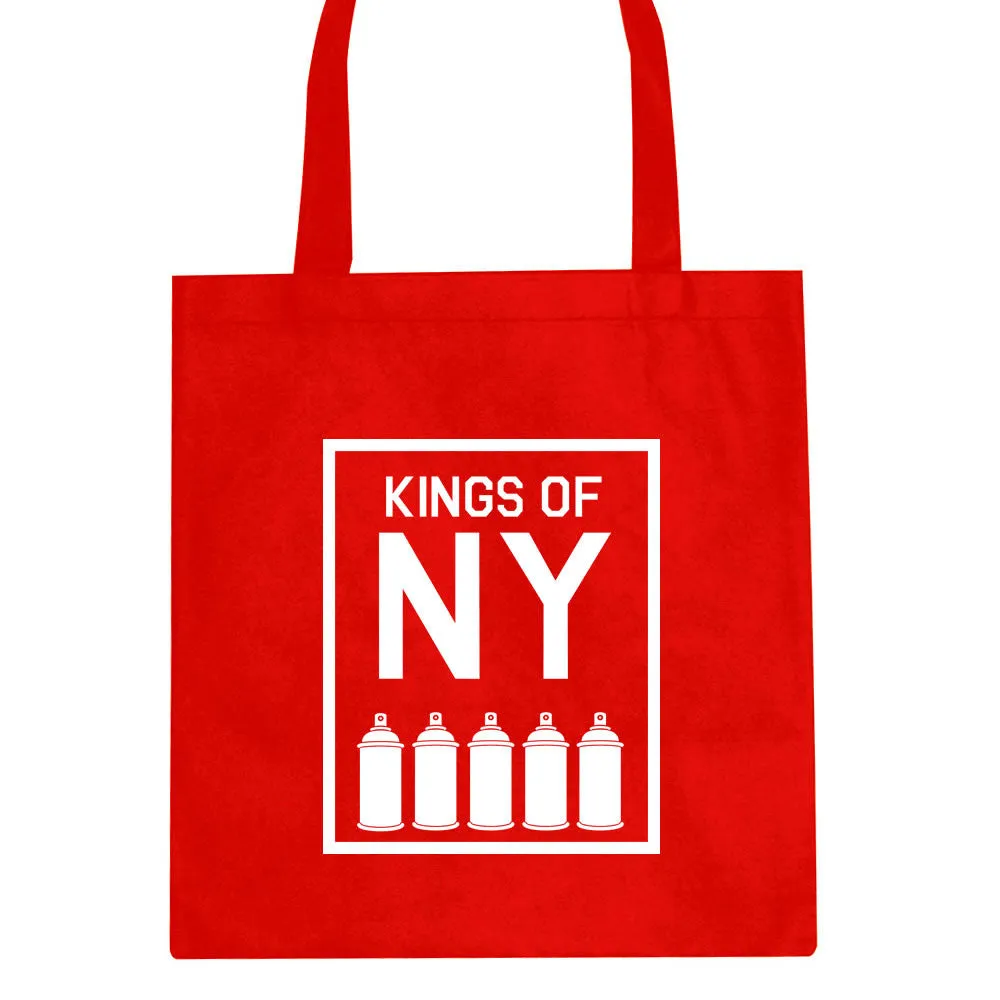 Kings Of NY Spray Can Graffiti Art Tote Bag