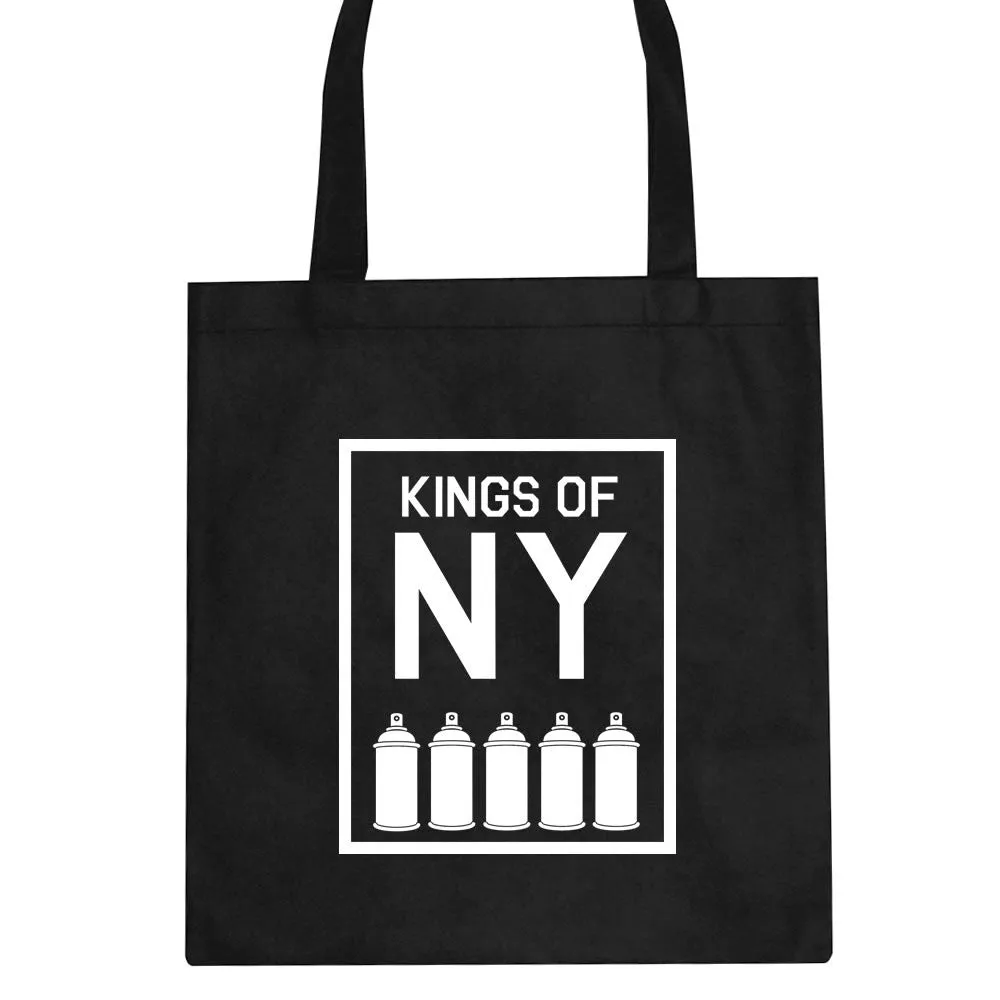 Kings Of NY Spray Can Graffiti Art Tote Bag