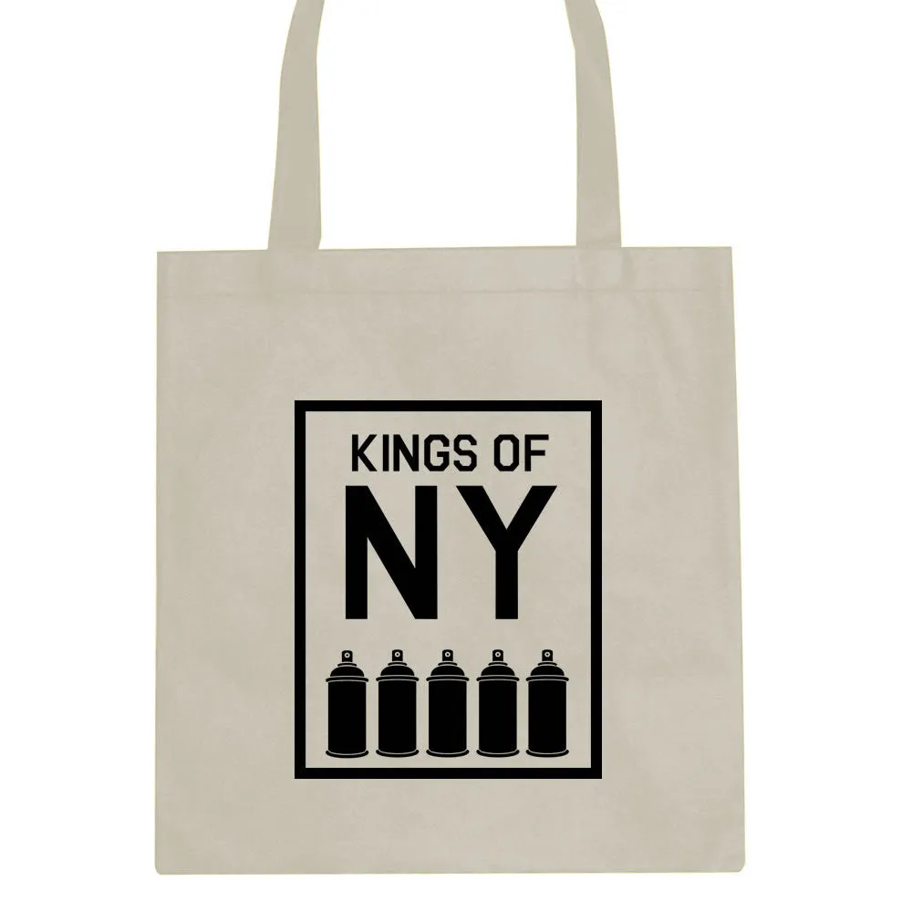 Kings Of NY Spray Can Graffiti Art Tote Bag