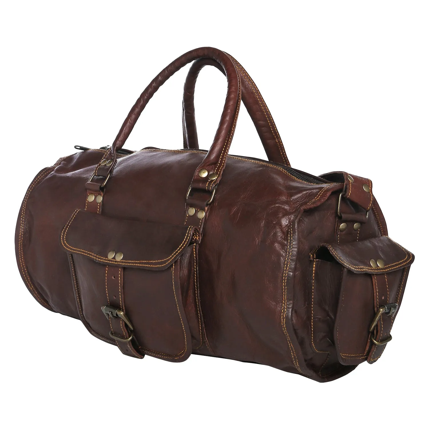 Leather Duffel For Women 20"