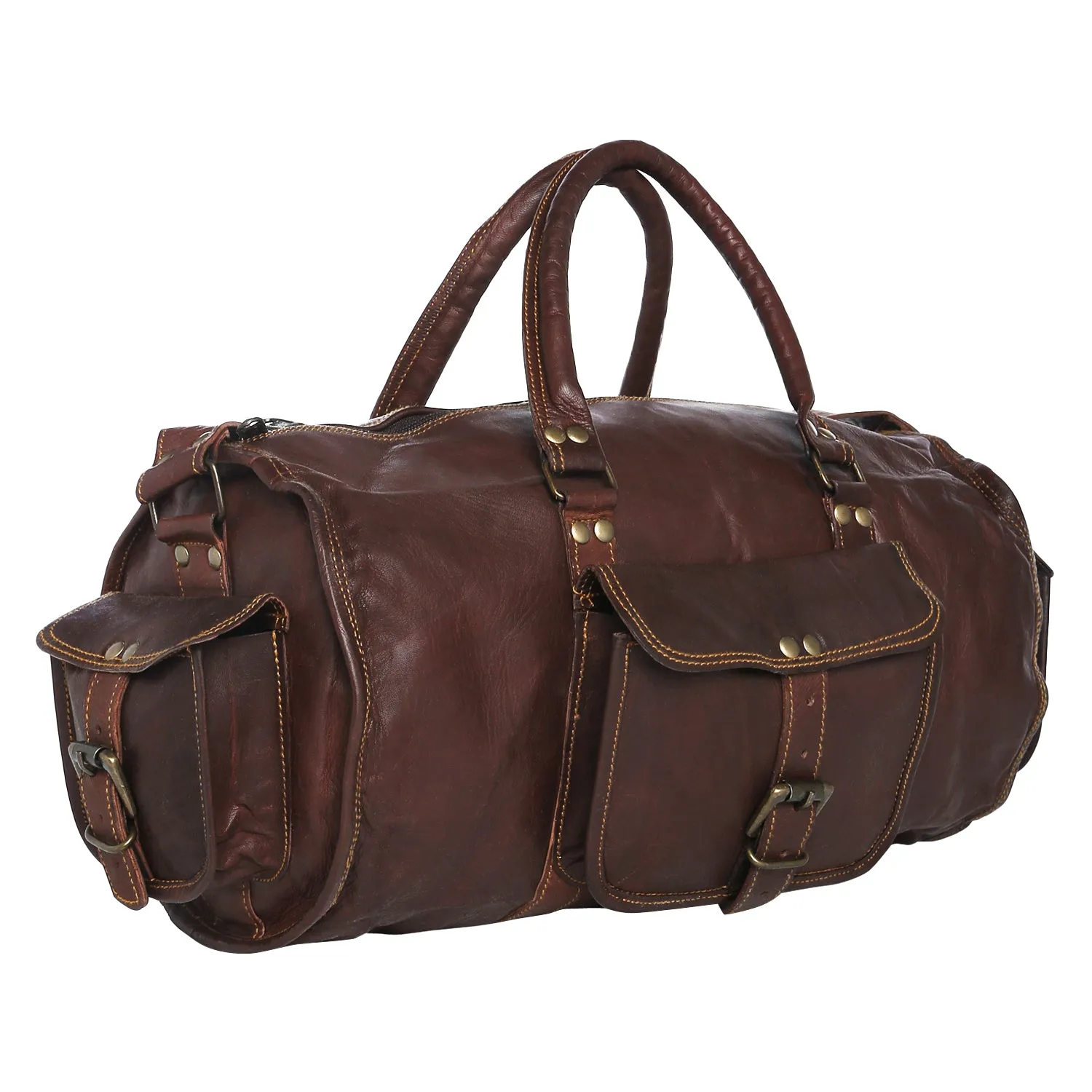 Leather Duffel For Women 20"