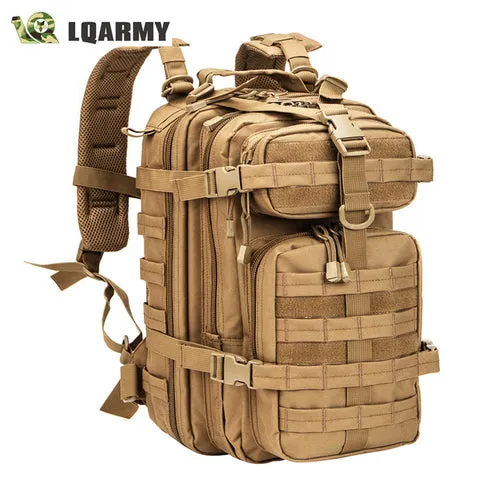 Men Army Military Tactical Backpack 1000d Polyester 30l 3p Softback