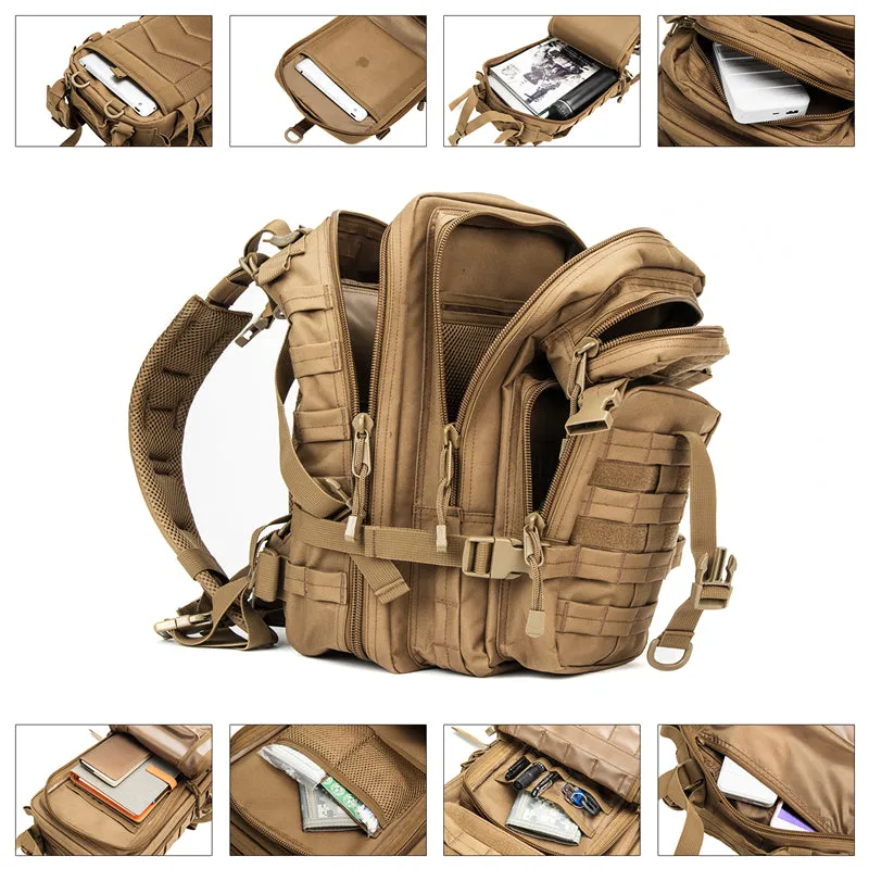 Men Army Military Tactical Backpack 1000d Polyester 30l 3p Softback