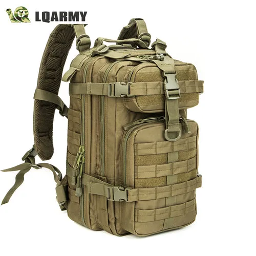 Men Army Military Tactical Backpack 1000d Polyester 30l 3p Softback