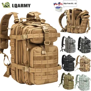 Men Army Military Tactical Backpack 1000d Polyester 30l 3p Softback