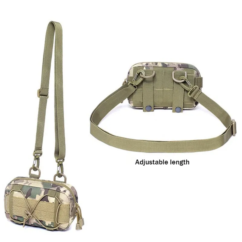 Molle Pouch Tactical Belt Waist Bag, EDC Tool Pocket Hunting Fanny Pack