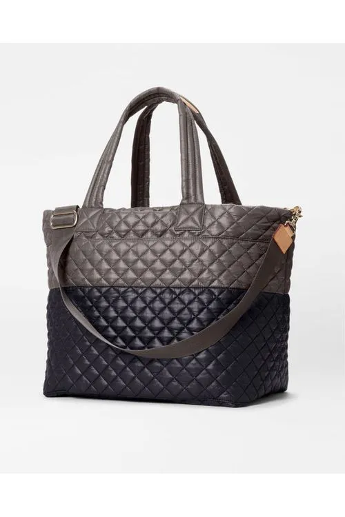 MZ Wallace Metro Tote Deluxe Large Quilted Bag 1242X1592 | Black/Magnet