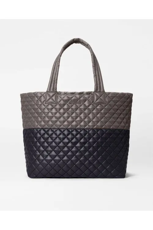 MZ Wallace Metro Tote Deluxe Large Quilted Bag 1242X1592 | Black/Magnet