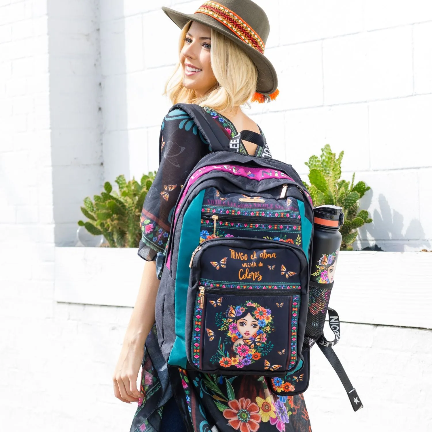 NYLON FASHION BACKPACK WITH POUCH