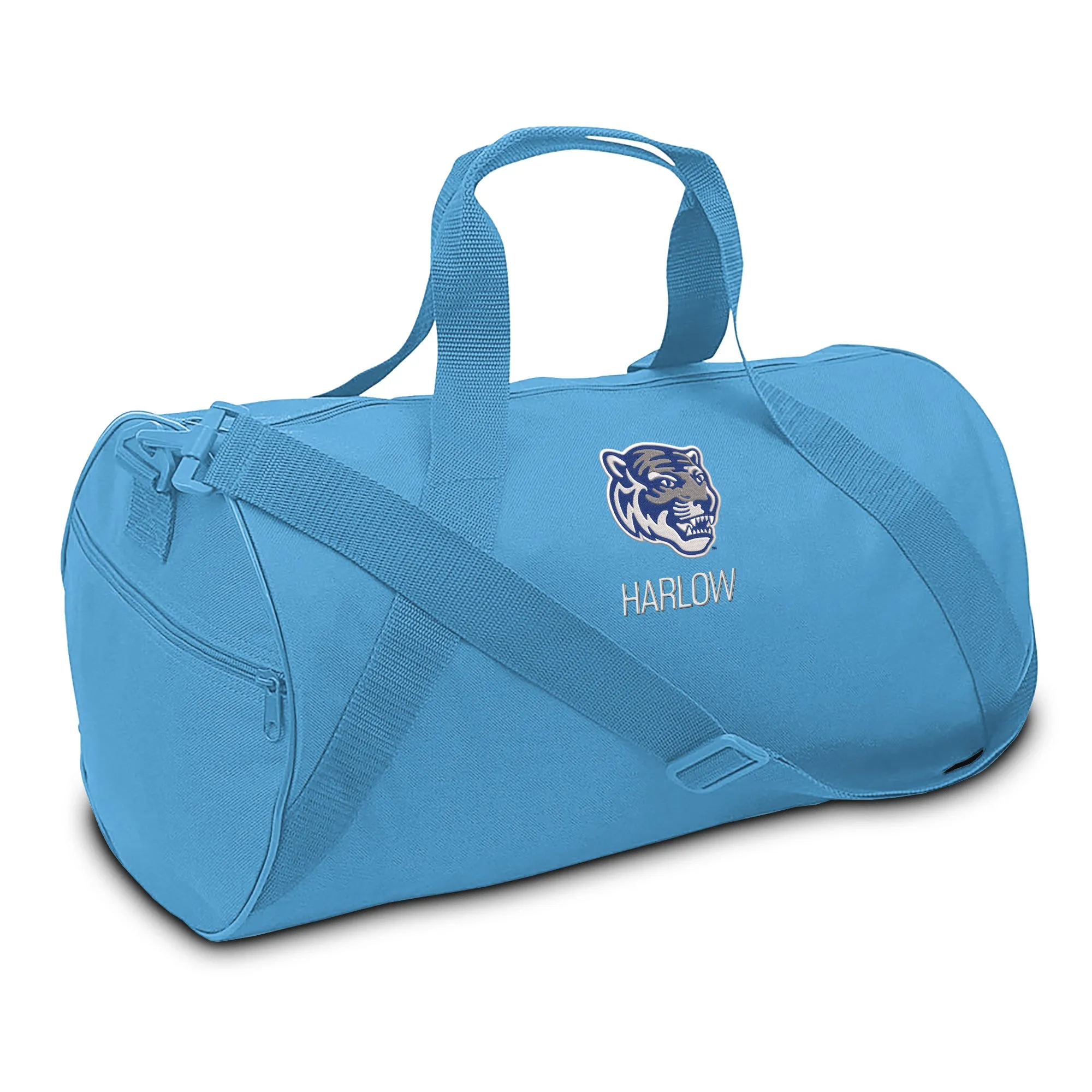 Personalized Memphis Tigers Tiger Head Duffel Bag