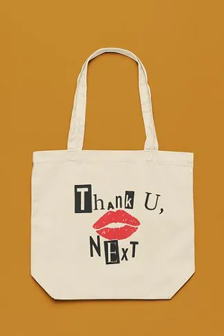 Premium Cotton Canvas Tote Bag- Thank You White