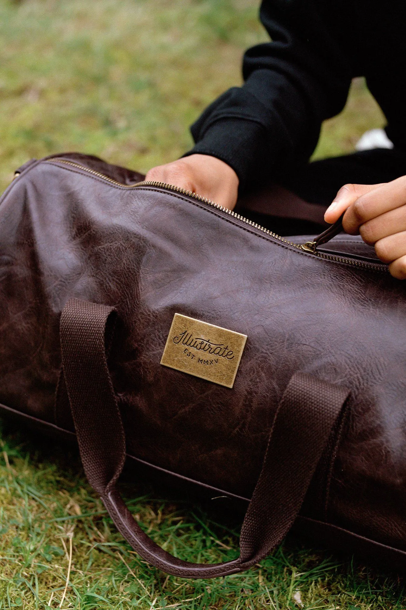 Vegan Leather Duffel Bag