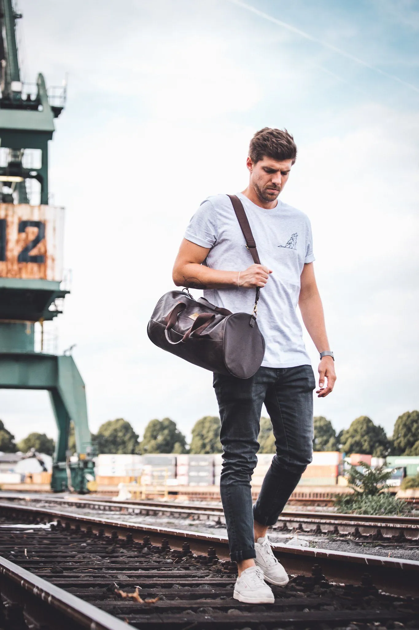 Vegan Leather Duffel Bag