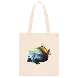 White Black Fish Tote Bag