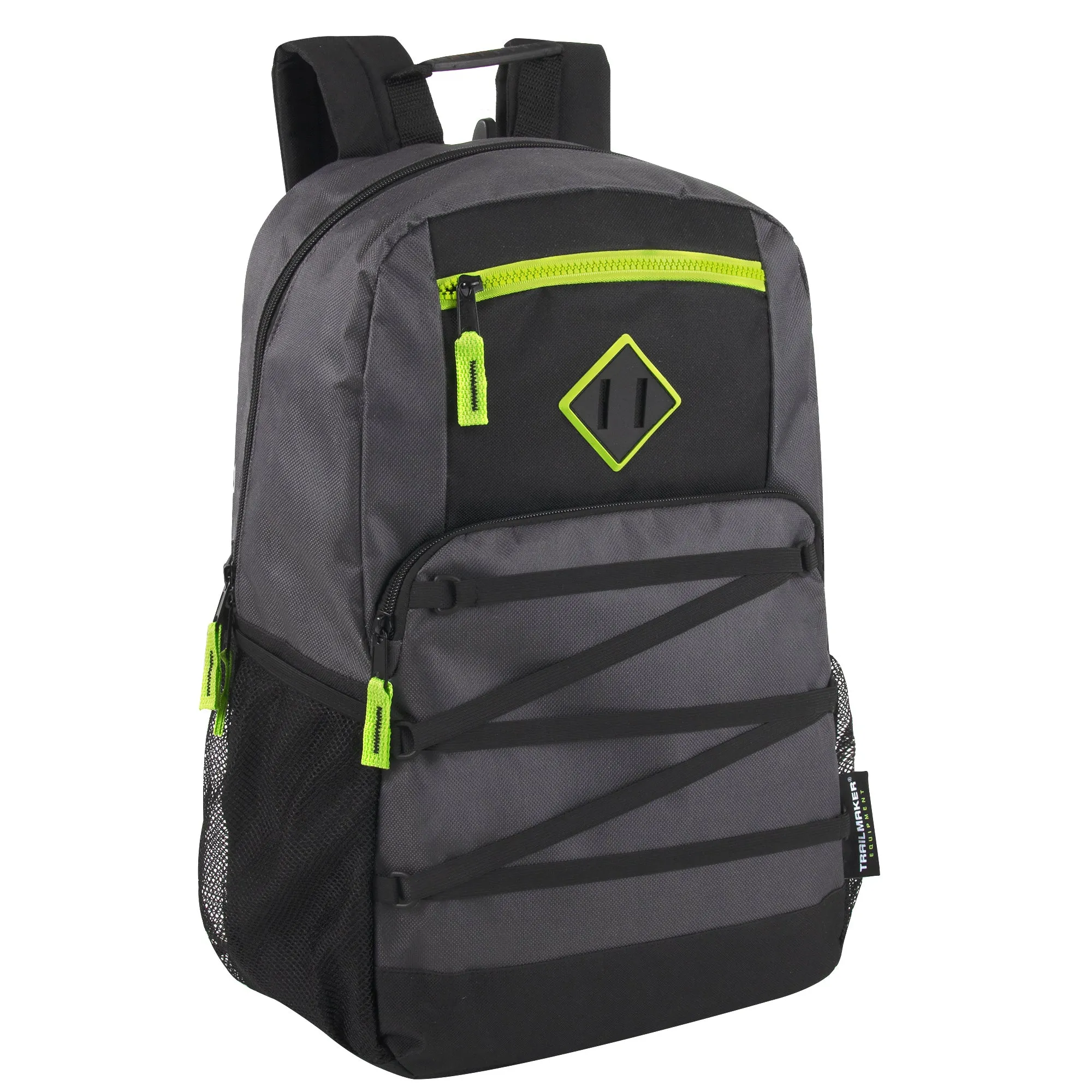 Wholesale Double Zippered Bungee Backpacks With Laptop Section - Boys