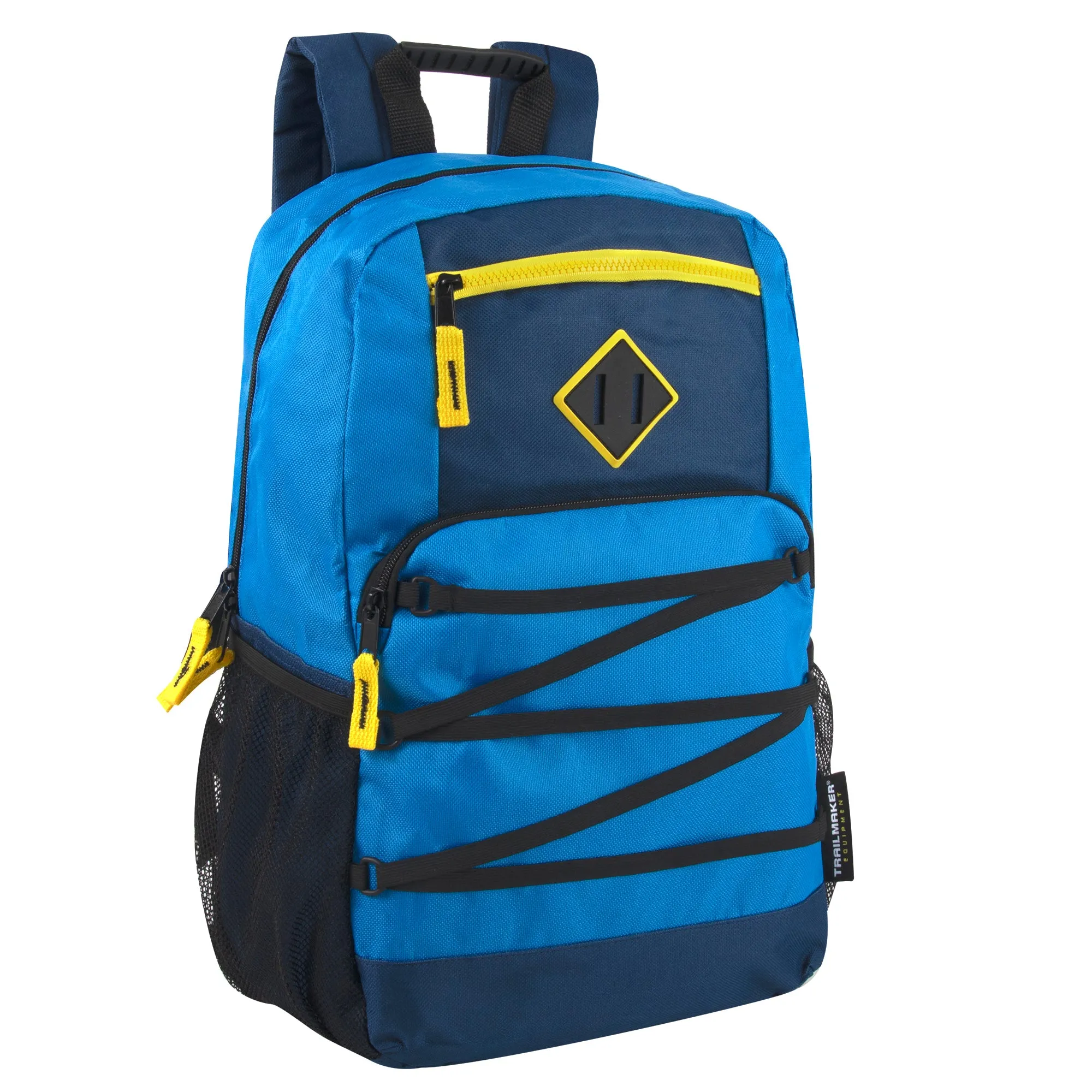 Wholesale Double Zippered Bungee Backpacks With Laptop Section - Boys